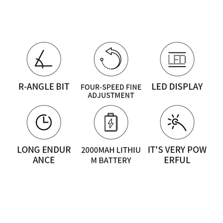 ماكينة قص الشعر الكهربائية VGR VGR-282 مزودة بشاشة رقمية وضبط دقيق بأربع تروس ومنفذ USB، VGR-282
