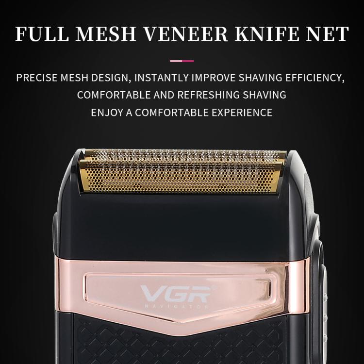 ماكينة حلاقة كهربائية VGR V-331 دوارة ترددية برأسين للقطع IPX4، V-331