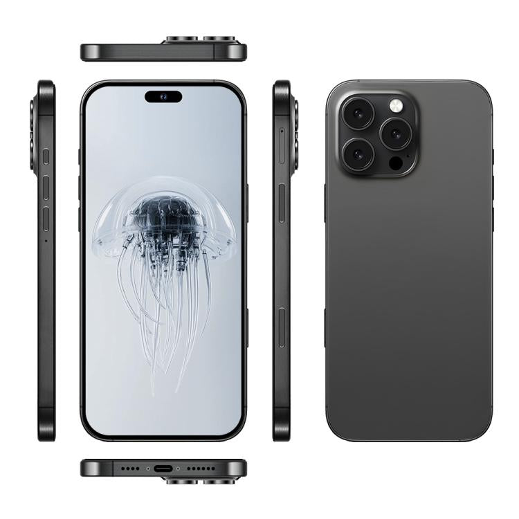 هاتف A88A / i16 Pro Max، 6 جيجابايت + 64 جيجابايت، شاشة 6.6 بوصة، أندرويد 12، معالج MTK6762 Helio G25 ثماني النواة، NFC، OTG، شبكة 4G، شريحتي اتصال، قابس الاتحاد الأوروبي، قابس الولايات المتحدة، قابس المملكة المتحدة، قابس أستراليا