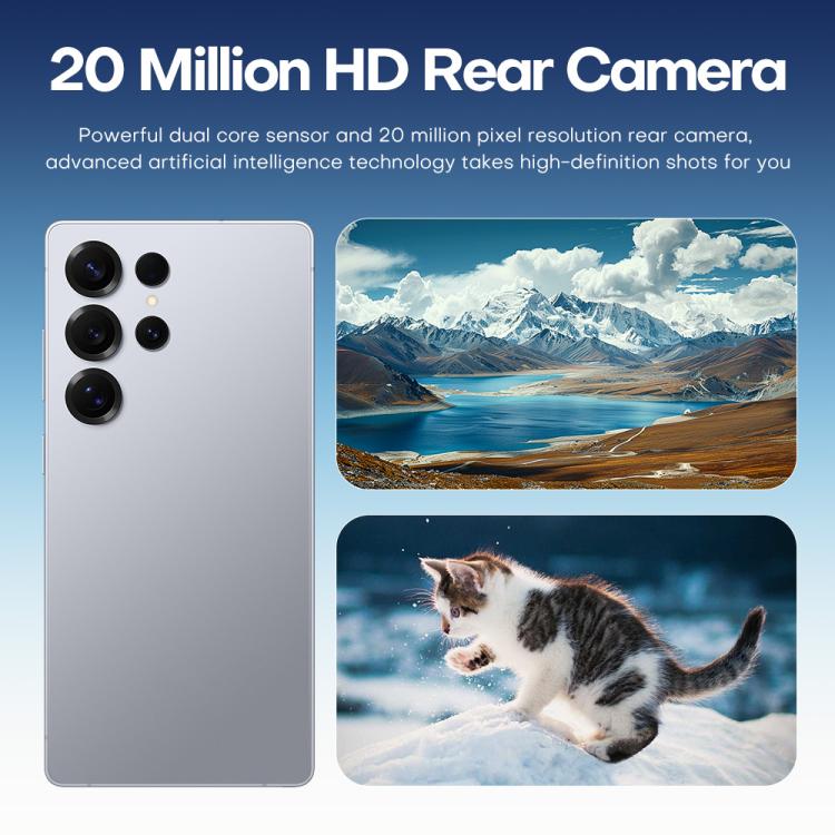 F102 / S25 Ultra، 4 جيجابايت + 64 جيجابايت، 6.75 بوصة، أندرويد 11، MTK6762 ثماني النواة، الشبكة: 4G، شريحتي اتصال، يدعم الشحن اللاسلكي، قابس الاتحاد الأوروبي، قابس الولايات المتحدة، قابس المملكة المتحدة، قابس أستراليا