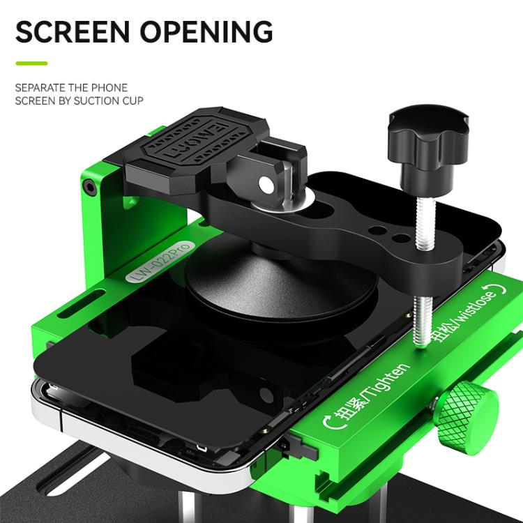 LUOWEI LW-022Pro 2 in 1 Universal 360 Rotating Phone Back Cover Separation Fixture, LW-022Pro
