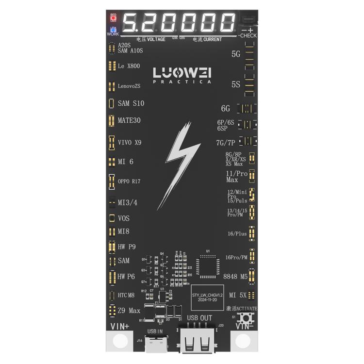 LUOWEI LW-B03 Battery Fast Charging Activation Board for iPhone/Android, LW-B03