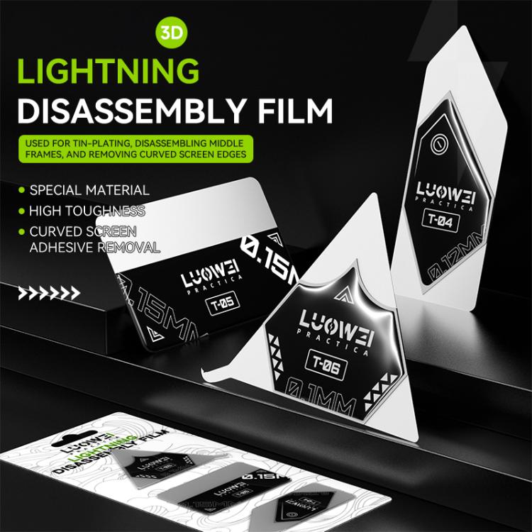 LUOWEI LW-T04/05/06 Lightning Disassembly Film Set, LW-T04/05/06