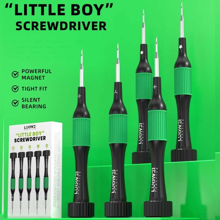 LUOWEI LITTLE BOY Smooth Bearings Alloy Magnetic Screwdriver Set, LITTLE BOY
