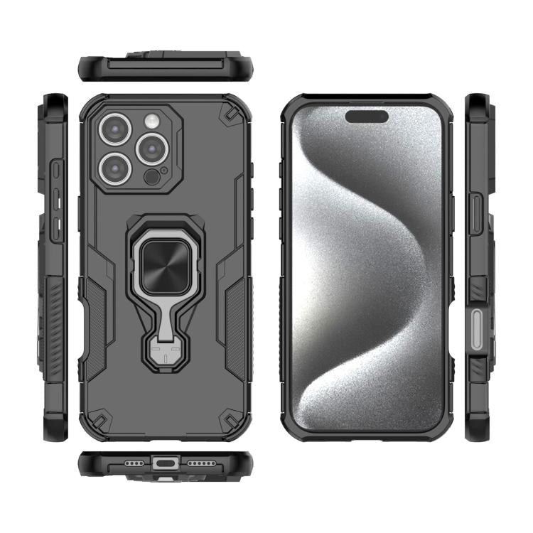 Metal Kickstand TPU Hybrid PC Phone Case, For iPhone 16 Pro Max, For iPhone 16 Pro, For iPhone 16 Plus, For iPhone 16