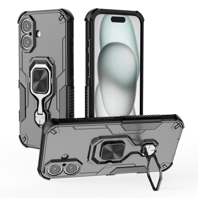 Metal Kickstand TPU Hybrid PC Phone Case, For iPhone 16 Pro Max, For iPhone 16 Pro, For iPhone 16 Plus, For iPhone 16