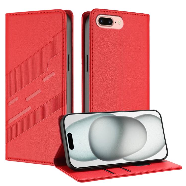 Embossed Multi-functional Wallet Retro Leather Phone Case, For iPhone 8 Plus / 7 Plus