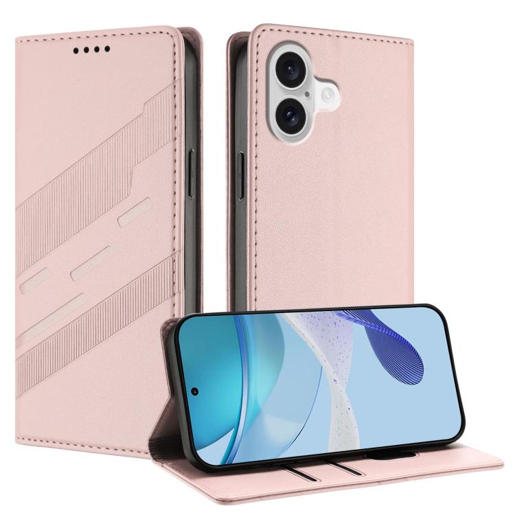 جراب هاتف جلدي بتصميم محفظة متعدد الوظائف منقوش، مناسب لأجهزة iPhone 16e وiPhone 16 Pro Max وiPhone 16 Pro وiPhone 16 Plus وiPhone 16 وiPhone 15 Pro Max