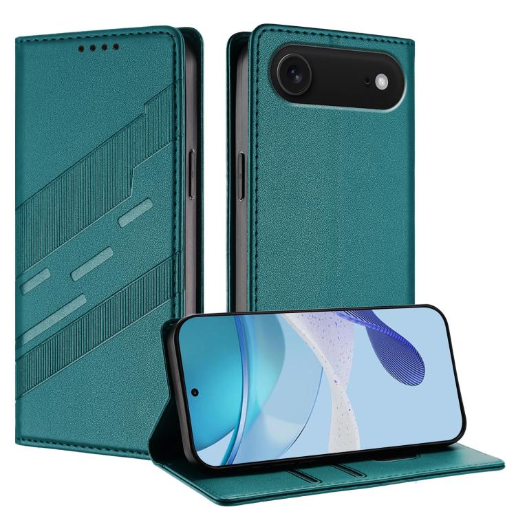 جراب هاتف جلدي بتصميم محفظة متعدد الوظائف منقوش، مناسب لأجهزة iPhone 16e وiPhone 16 Pro Max وiPhone 16 Pro وiPhone 16 Plus وiPhone 16 وiPhone 15 Pro Max
