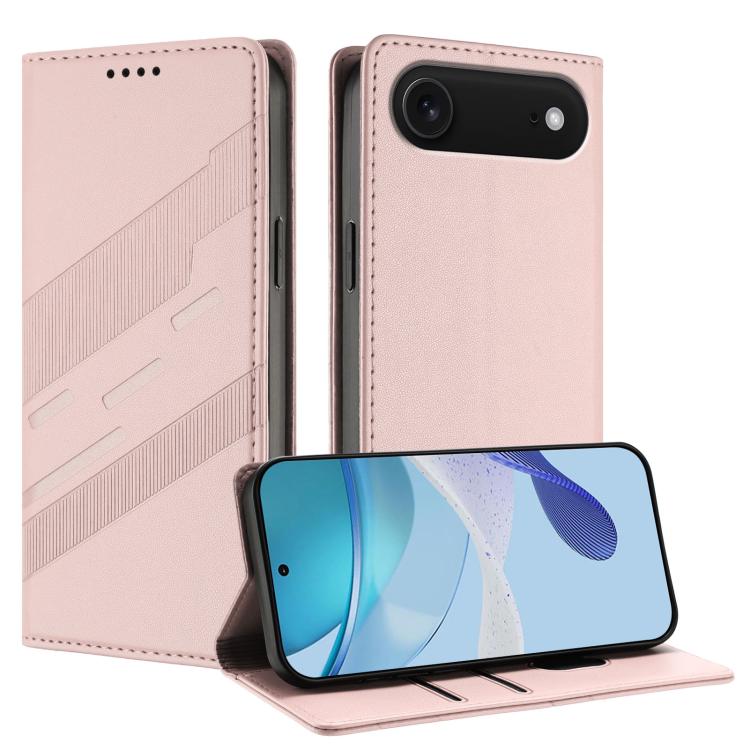 جراب هاتف جلدي بتصميم محفظة متعدد الوظائف منقوش، مناسب لأجهزة iPhone 16e وiPhone 16 Pro Max وiPhone 16 Pro وiPhone 16 Plus وiPhone 16 وiPhone 15 Pro Max