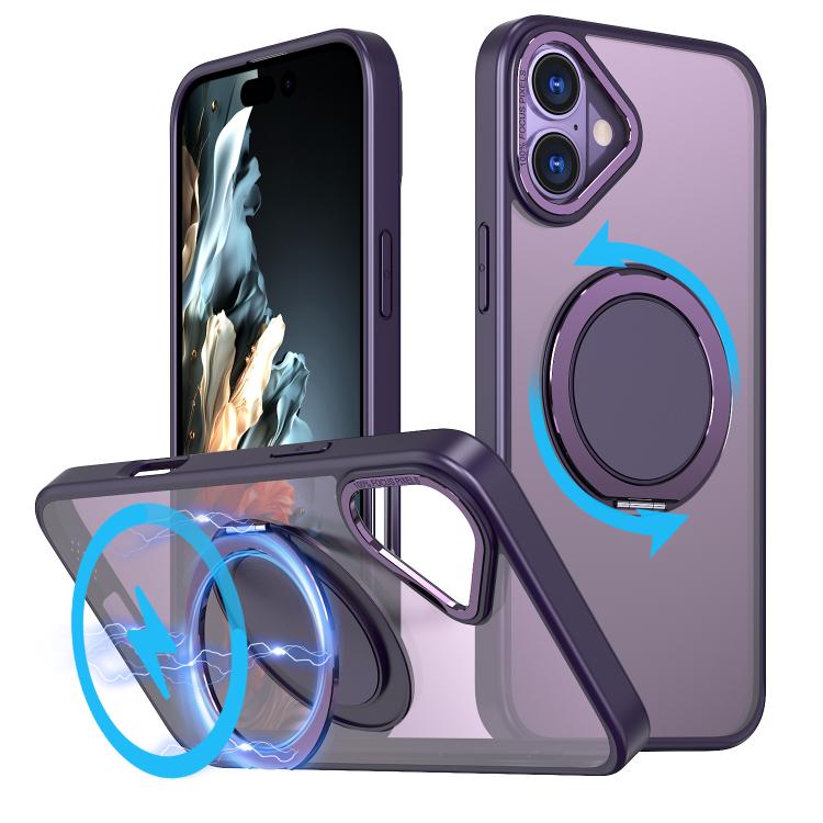 360-degree Rotating MagSafe Magnetic Holder Phone Case, For iPhone 16