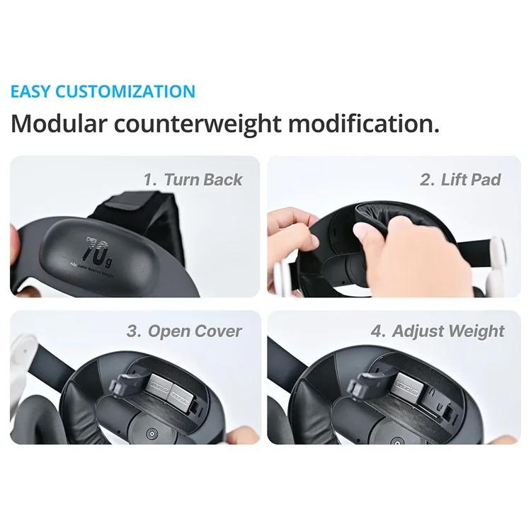 BOBOVR E3 For Meta Quest 3S / Quest 3 VR Ergonomic Head Strap