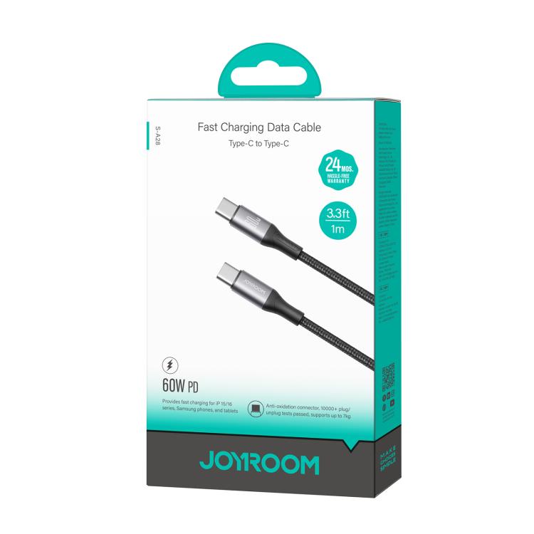 JOYROOM S-A28 Flash Series 480Mbps Fast Charging Data Cable, Length: 1m, Type-C to Type-C Cable, Type-C to 8 Pin Cable, USB to Type-C Cable, USB to 8 Pin Cable