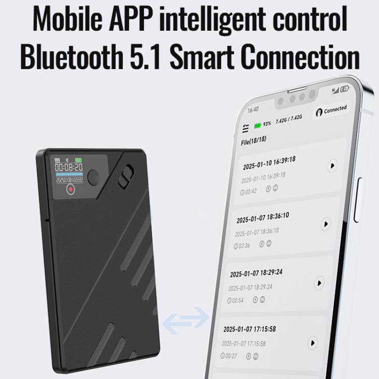 JNN A5 OLED Display Smart AI Magnetic Recorder Support APP Control