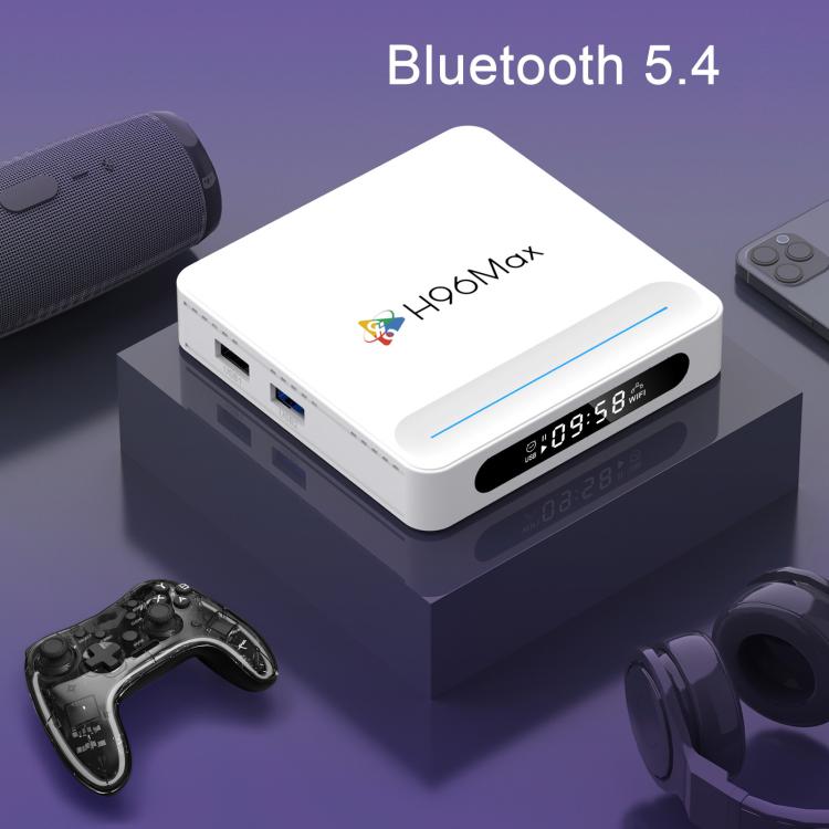 H96 Max H618 Plus Android 14.0 Smart TV Box, Allwinner H618 Quad-core ARM Cortex-A53