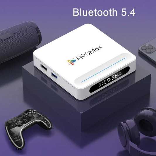 H96 Max H618 Plus Android 14.0 Smart TV Box, Allwinner H618 Quad-core ARM Cortex-A53