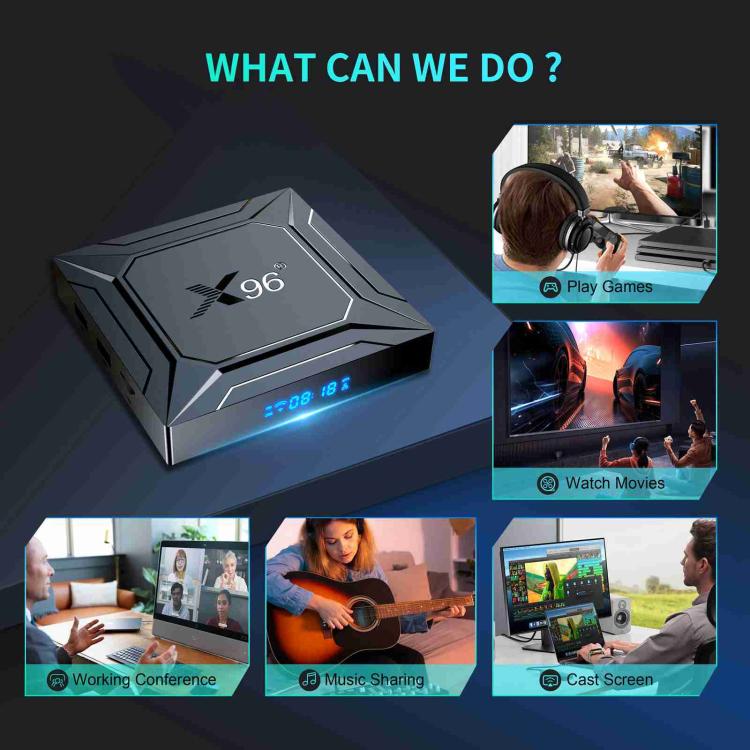 X96 M200 YB951 Android 14.0 Smart TV Box, Amlogic S905X5M Quad-core ARM Cortex A55