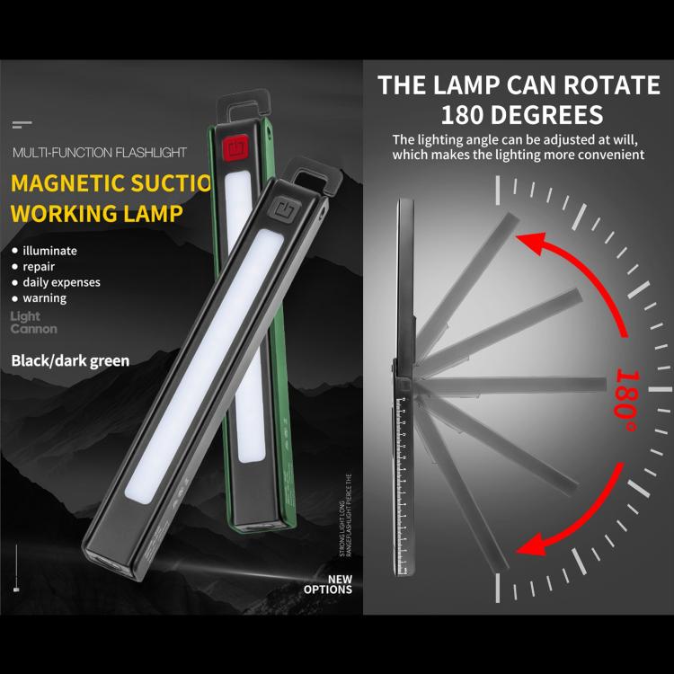 W09 Multifunctional Folding Pen Lamp LED Outdoor Work Flashlight, W09