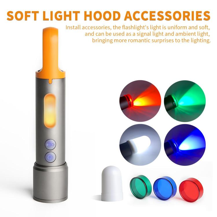 X723 Aluminum Alloy Outdoor White Laser Wick Zoom Waterproof Flashlight, X723