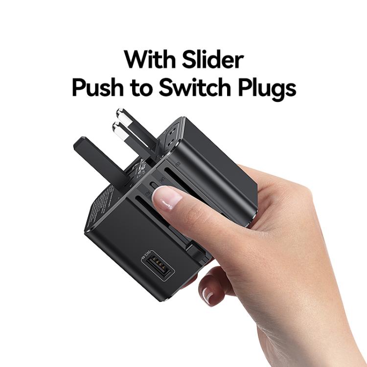 USAMS CC308 17W Dual Type-C and USB-A Ports Universal Travel Charger