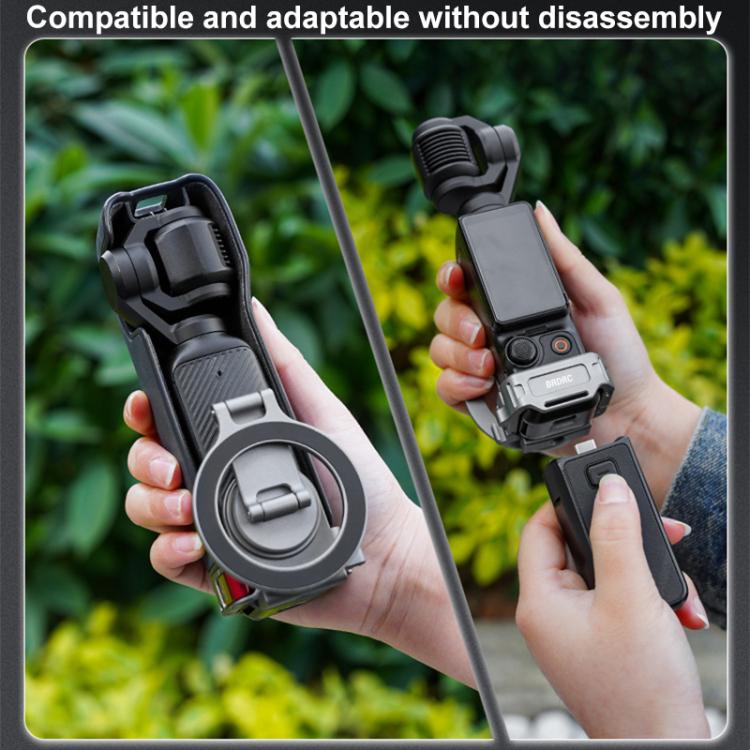 حامل جهاز التلقين للهواتف الذكية من BRDRC، مشبك سطح المكتب، حامل تمديد الحذاء البارد، لـ DJI Osmo Pocket 3