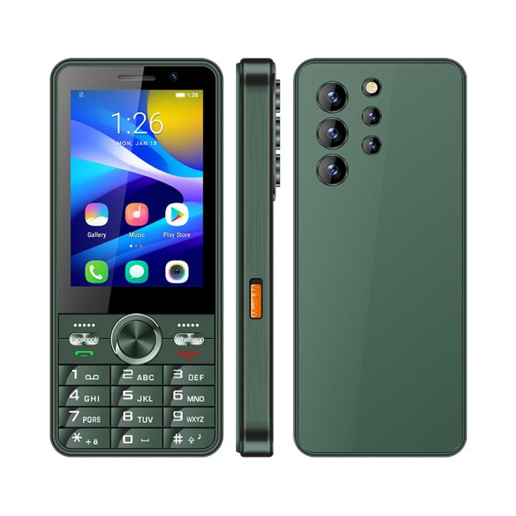 هاتف UNIWA XS24 بلوحة مفاتيح، 2 جيجابايت + 16 جيجابايت، شاشة 3.5 بوصة، أندرويد 8.1، معالج Mediatek MT6737M رباعي النواة، مصابيح يدوية، شبكة 4G، يدعم متجر جوجل، قابس الاتحاد الأوروبي، قابس الولايات المتحدة، قابس المملكة المتحدة، قابس أستراليا
