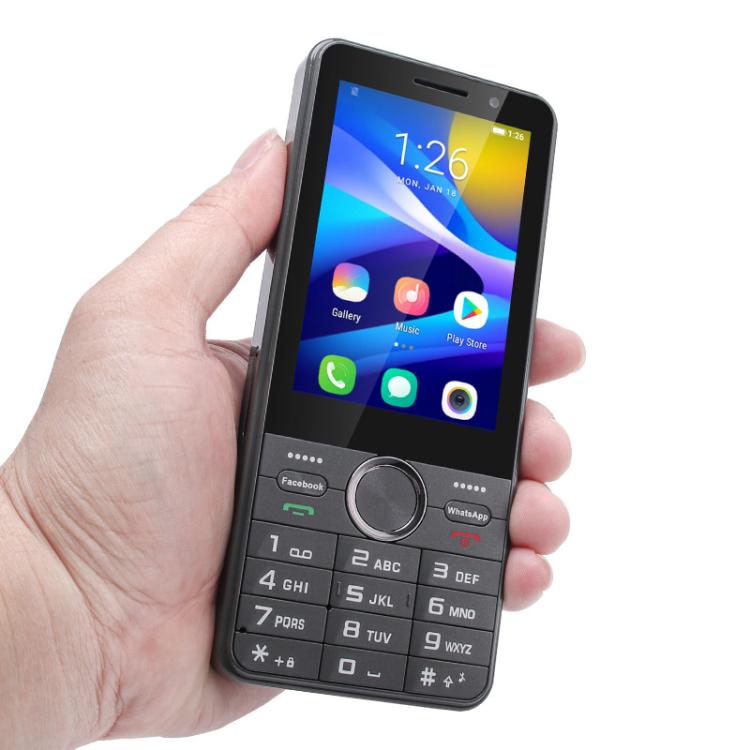 هاتف UNIWA XS24 بلوحة مفاتيح، 2 جيجابايت + 16 جيجابايت، شاشة 3.5 بوصة، أندرويد 8.1، معالج Mediatek MT6737M رباعي النواة، مصابيح يدوية، شبكة 4G، يدعم متجر جوجل، قابس الاتحاد الأوروبي، قابس الولايات المتحدة، قابس المملكة المتحدة، قابس أستراليا