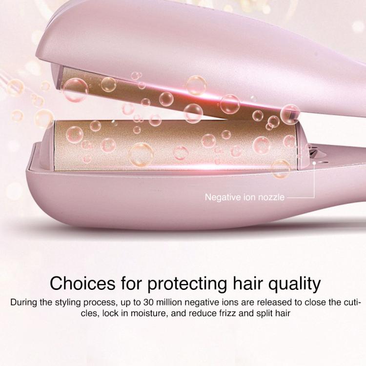 K-SKIN KD885 Negative Ion Electric Hair Curler Iron Hair Styling Tool, KD885 (EU Plug Pink), KD885 (UK Plug Pink)