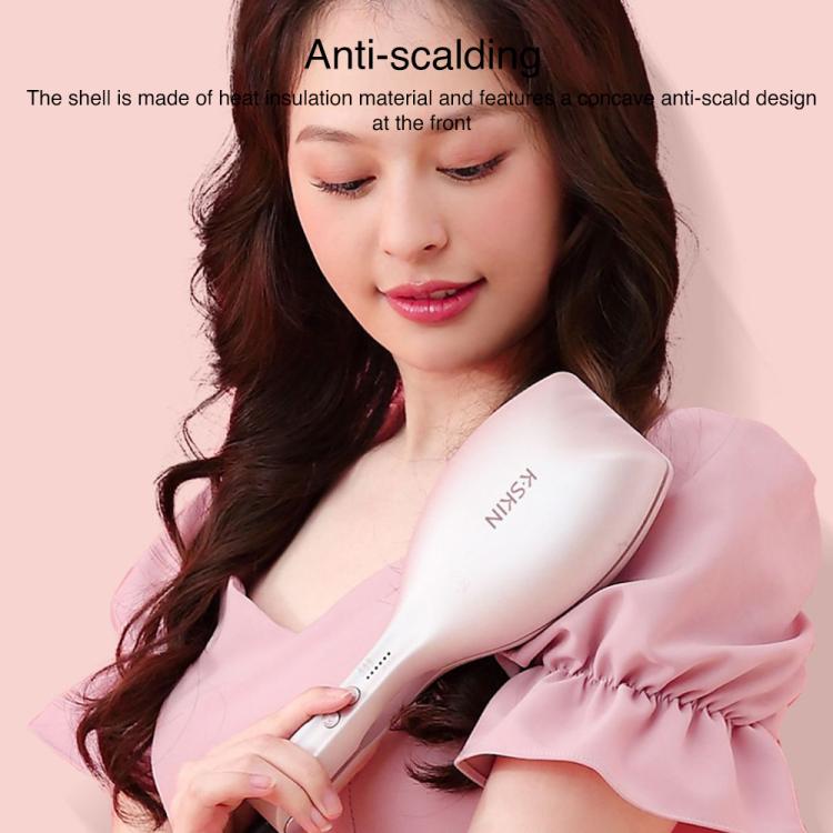 K-SKIN KD885 Negative Ion Electric Hair Curler Iron Hair Styling Tool, KD885 (EU Plug Pink), KD885 (UK Plug Pink)