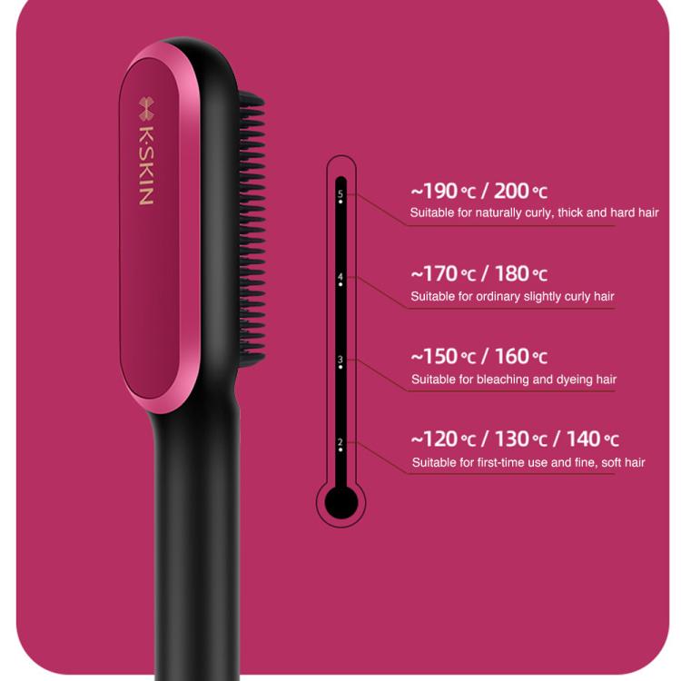 K-SKIN KD3800 PTC Heating Hair Straightening Curler Comb Iron, KD3800 (EU Plug), KD3800 (US Plug)