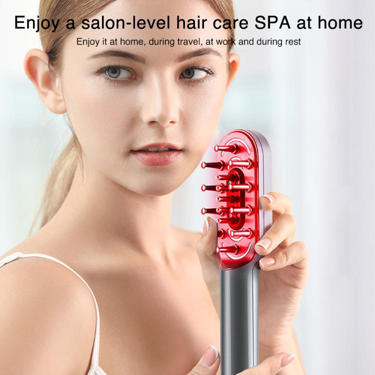 مشط تدليك للعناية بالشعر بتقنية IPL بتيار كهربائي دقيق EMS KD3806 من K-SKIN، KD3806 (أبيض)، KD3806 (رمادي)