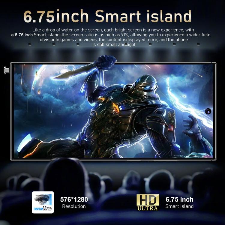 S24 Ultra / S7، 4 جيجابايت + 128 جيجابايت، 6.75 بوصة، أندرويد 10، MTK6750 ثماني النواة، الشبكة: 4G، شريحتي اتصال، قابس الاتحاد الأوروبي، قابس الولايات المتحدة، قابس المملكة المتحدة، قابس أستراليا