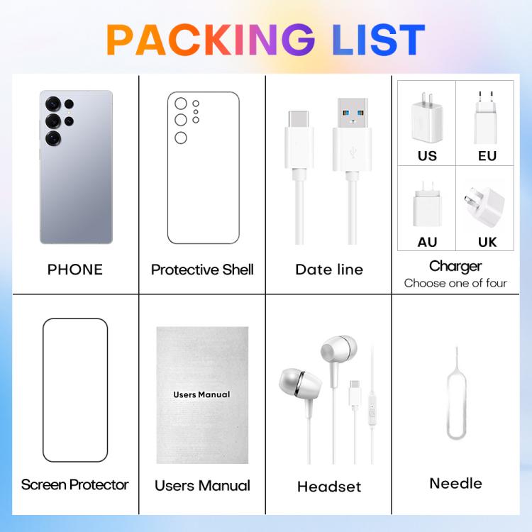 S25 Ultra / Q25، 4 جيجابايت + 64 جيجابايت، 6.75 بوصة، أندرويد 12، MTK6762 ثماني النواة، الشبكة: 4G، ثنائي الشريحة، مع قلم، قابس الاتحاد الأوروبي، قابس الولايات المتحدة، قابس المملكة المتحدة، قابس أستراليا