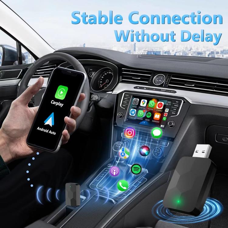 2 in 1 USB Wired to Wireless Car CarPlay / Android Auto Box Adapter