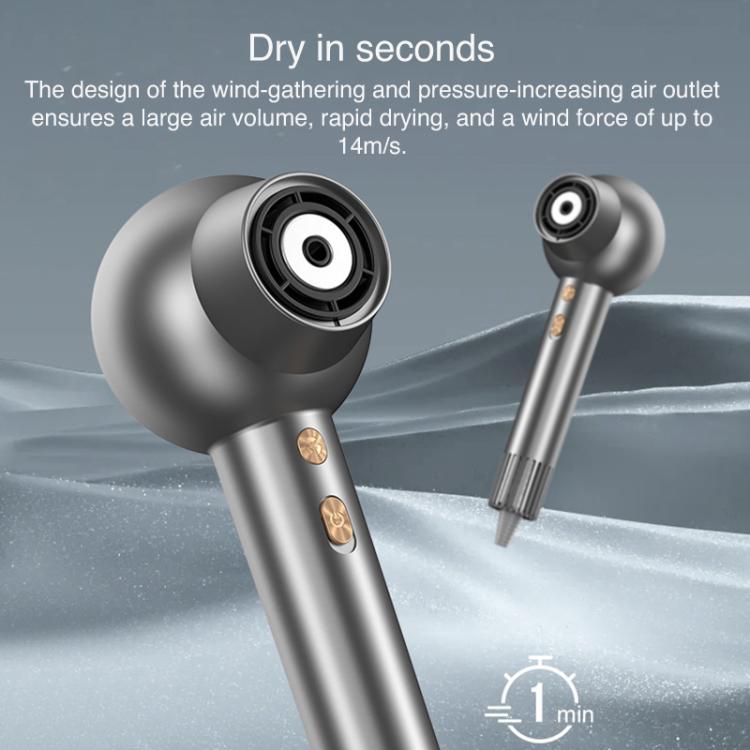 WG-F01 LED Digital Display Smart Frequency Conversion Negative Ion High Speed Hair Dryer, EU Plug, US Plug, UK Plug
