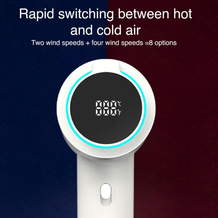 WG-F02 LED Digital Display High Speed Negative Ion Hair Dryer, EU Plug, US Plug, UK Plug
