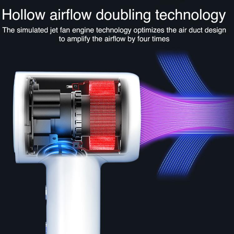 WG-F02 LED Digital Display High Speed Negative Ion Hair Dryer, EU Plug, US Plug, UK Plug