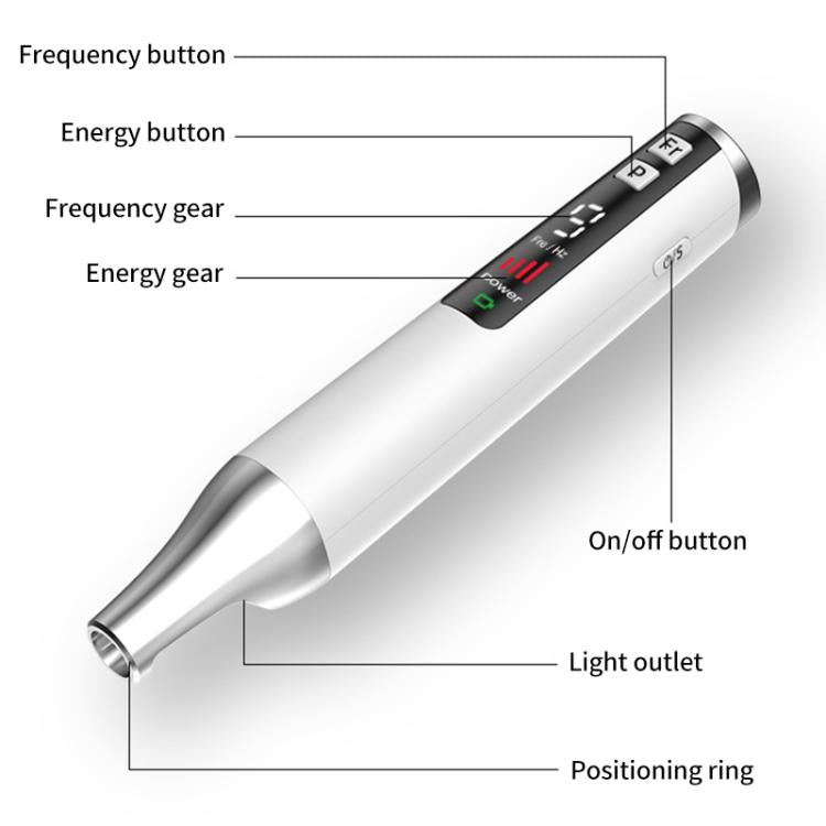 AA-A401 Portable Laser Beauty Instrument Mole Removal Freckle Removal Beauty Laser Pen, Red Light Plug-in, Blue Light Plug-in
