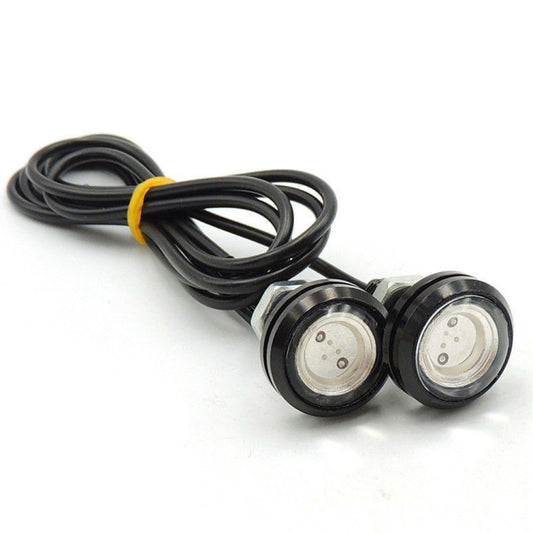 10 PCS 23mm 1.5W DC9-80V Motorcycle Eagle Eye Light Double Lens