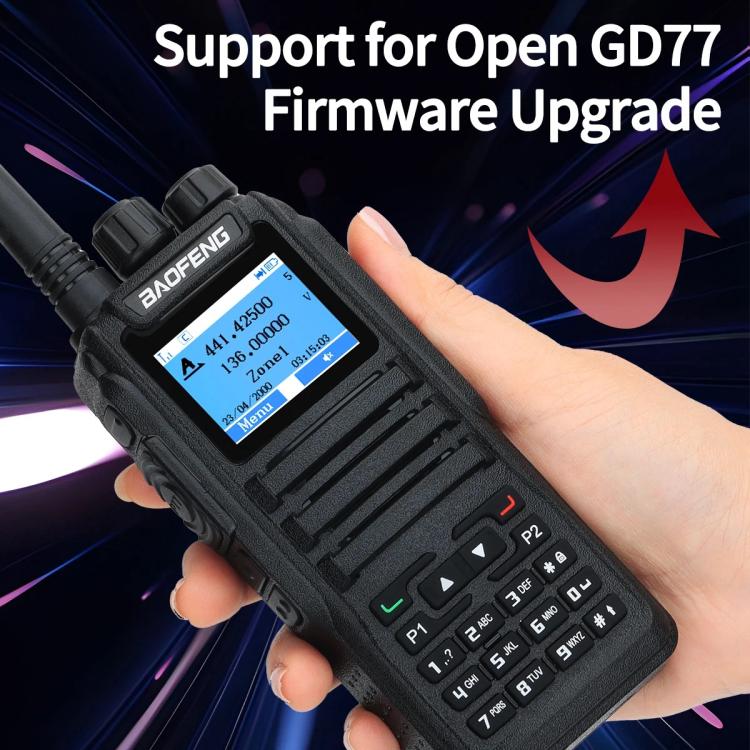 Baofeng DM-1701 1.77 inch Ccolor Screen DMR Direct Dual Capacity Standard Handheld Walkie Talkie