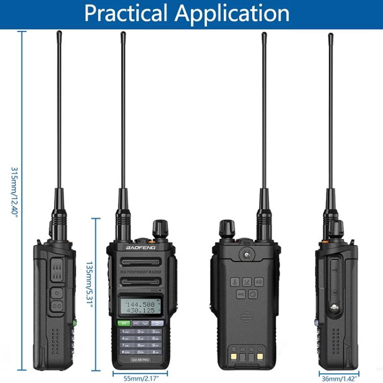 Baofeng UV-9R PRO Dot Matrix LCD Screen IP57 Waterproof Handheld Analog Walkie Talkie