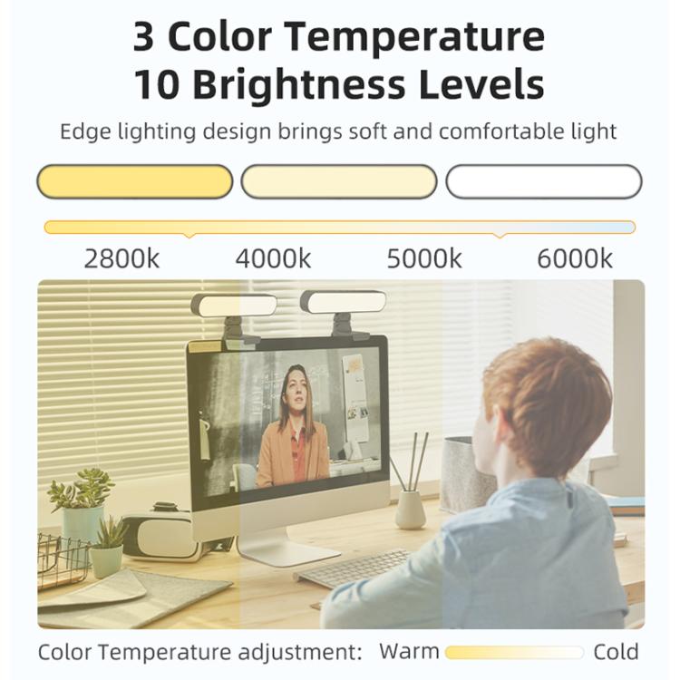 F-663 LED Monitor Screen Fill Light Video Conference Light