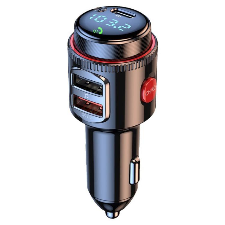 T23 Car FM Transmitter Bluetooth Player Fast Charging, T23
