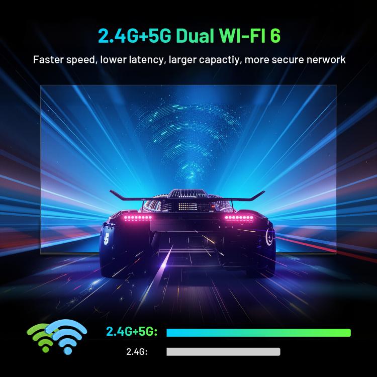 HK1 K8MINI 4K UHD Android 14 Smart TV Box with Remote Control, RK3518 Quad-Core