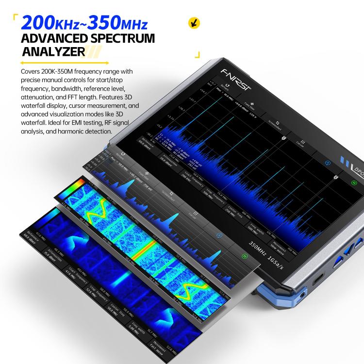 FNIRSI DPOS350P 4 in 1 7 inch IPS HD Touch Screen 350M Tablet Oscilloscope