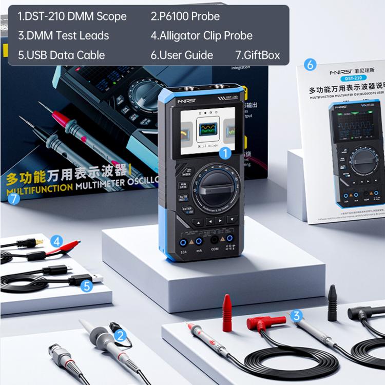 FNIRSI DST210 3 in 1 Digital Multimeter Oscilloscope