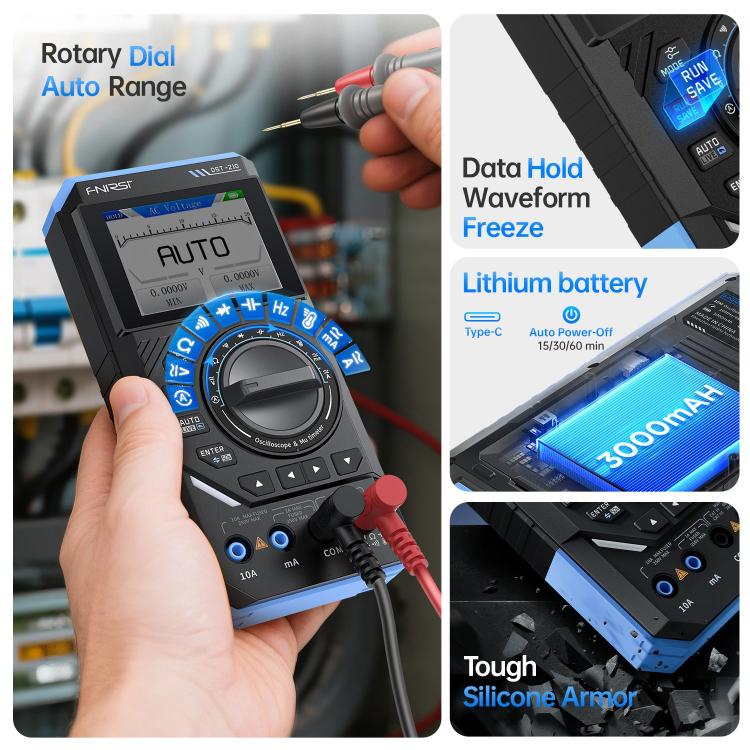 FNIRSI DST210 3 in 1 Digital Multimeter Oscilloscope