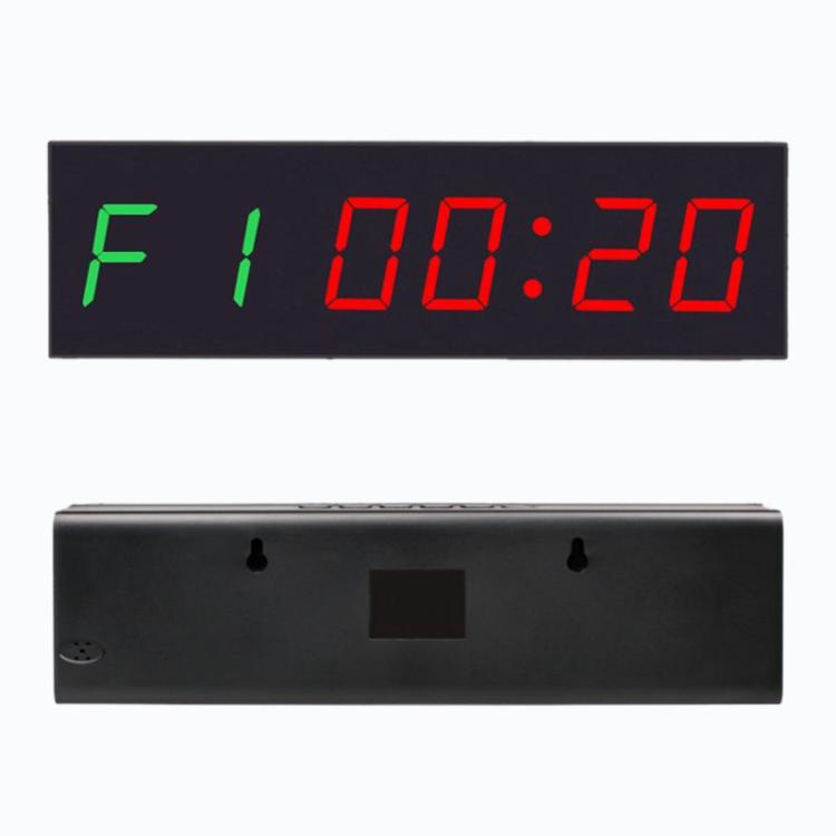 KYX--0018 Plastic Shell 1.8 inch 6-digit LED Sports Fitness Multi-function Timer, AU Plug, US Plug, EU Plug, UK Plug