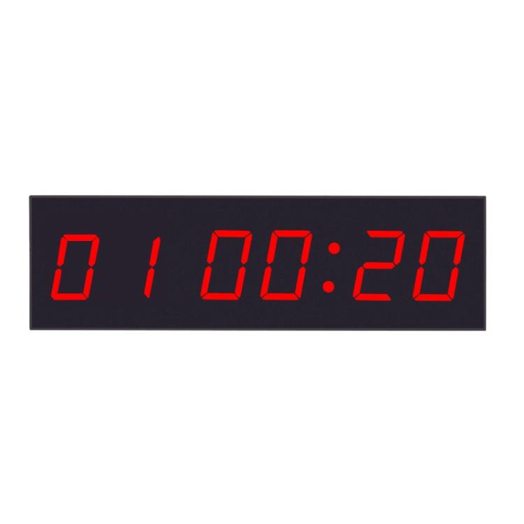 KYX--0018 Plastic Shell 1.8 inch 6-digit LED Sports Fitness Multi-function Timer, AU Plug, US Plug, EU Plug, UK Plug