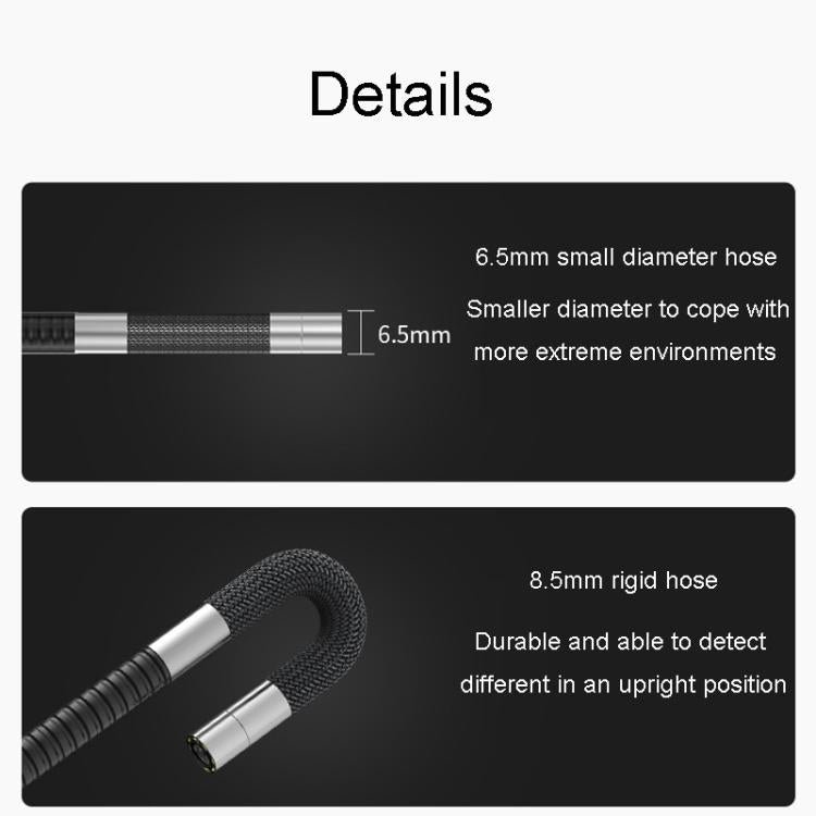 TESLONG TD500 5 Inch HD Large Screen Dual Steering Endoscope 1.55m Length